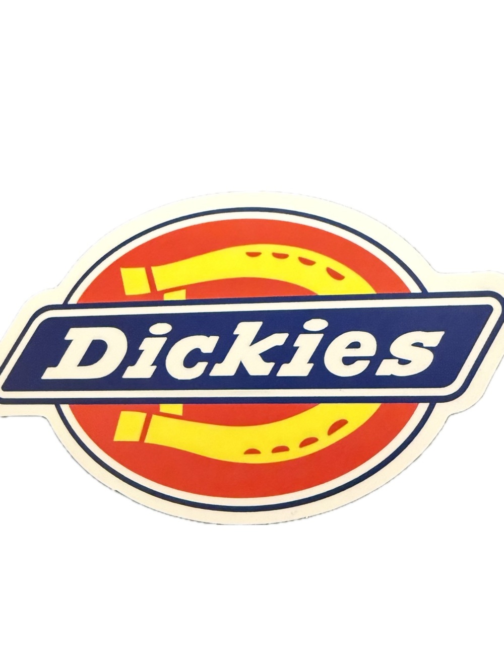 Dickies Logo Sticker Workwear Skate Streetwear Brand Decal Red Blue Graphic